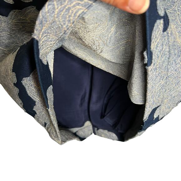 Let Me Be Sheath Beaded Collar Floral Applique Patchwork Embroidery Dress Size 8 - Picture 4 of 8